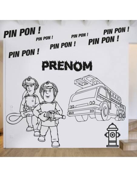 Kit stickers pompier