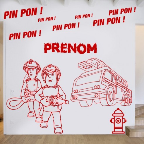 Kit stickers pompier