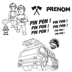 Kit stickers pompier