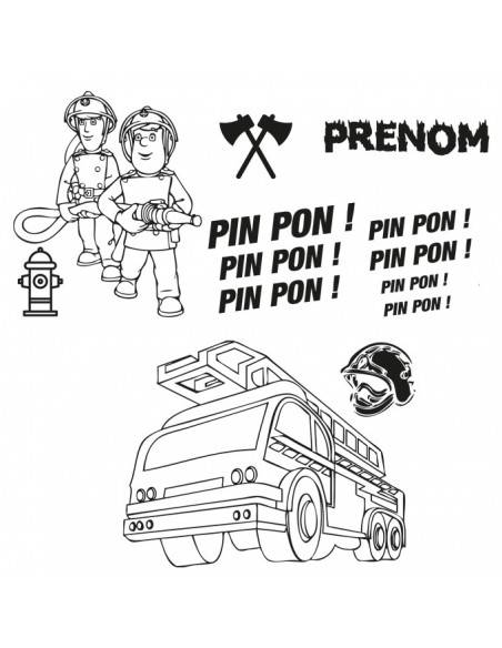 Kit stickers pompier