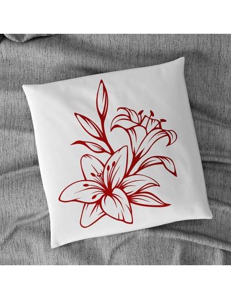 Flock textile orchidée