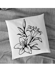 Flock textile orchidée 2