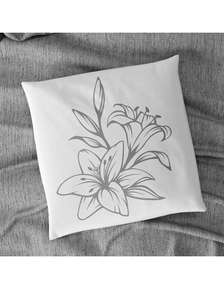 Flock textile orchidée