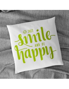 Flock textile smile happy