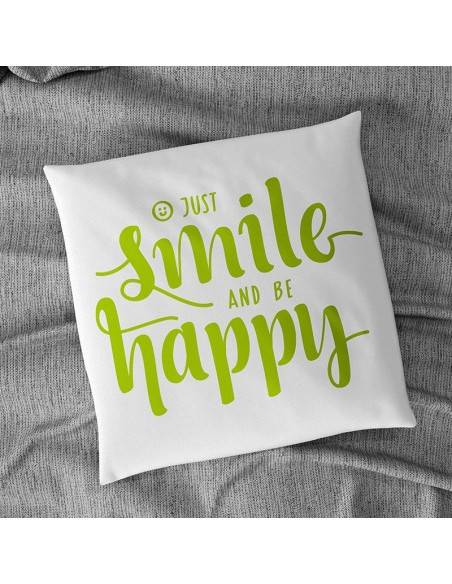 Flock textile smile happy