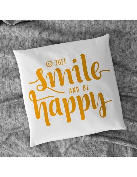 Flock textile smile happy