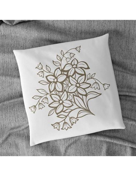 Flock textile décoration florale