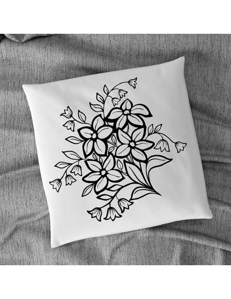 Flock textile décoration florale