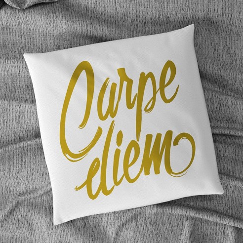 Flock textile carpe diem