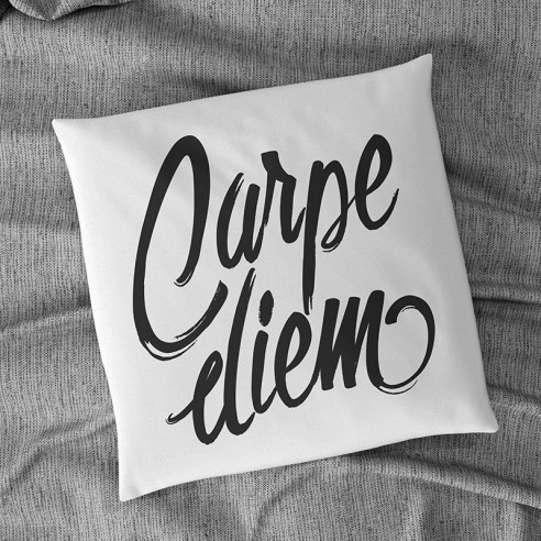 Flock textile carpe diem
