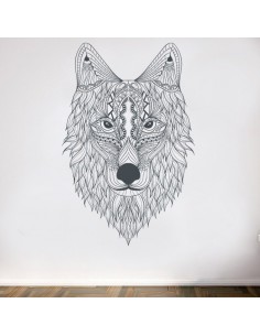 Stickers tête de loup