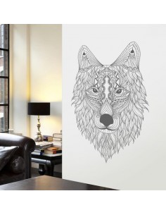 Stickers tête de loup 2