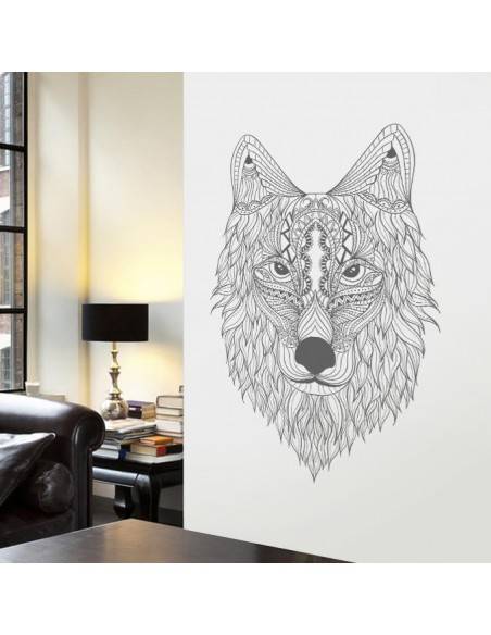 Stickers tête de loup