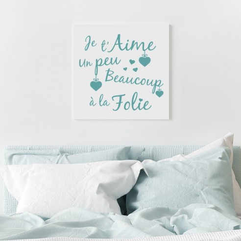 Tableau je t'aime un peu beaucoup