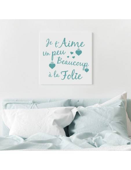 Tableau je t'aime un peu beaucoup