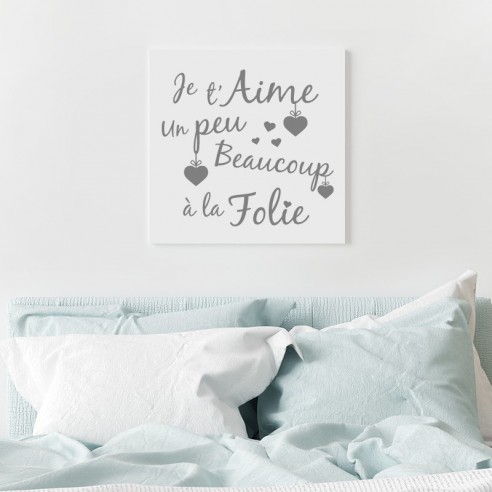 Tableau je t'aime un peu beaucoup