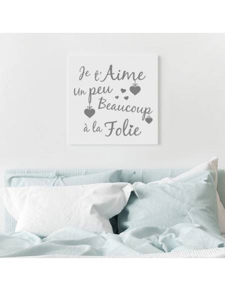 Tableau je t'aime un peu beaucoup
