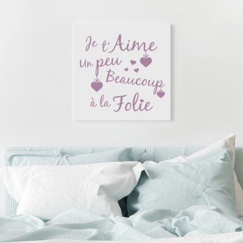 Tableau je t'aime un peu beaucoup