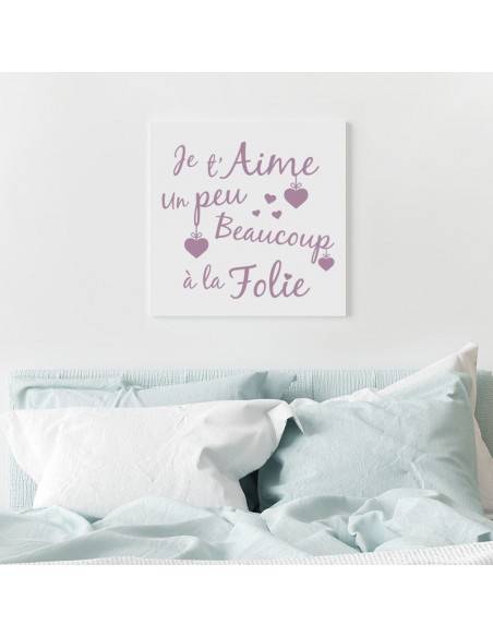 Tableau je t'aime un peu beaucoup