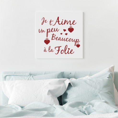 Tableau je t'aime un peu beaucoup