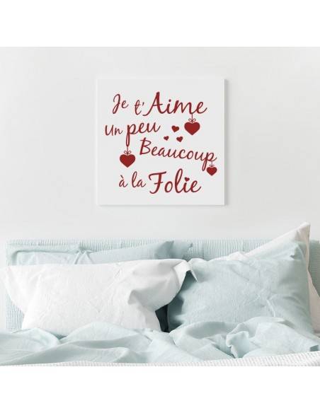 Tableau je t'aime un peu beaucoup