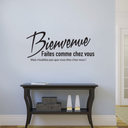 Sticker bienvenue chez nous