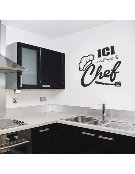 Sticker ici c'est moi le chef