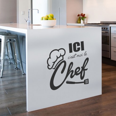 Sticker ici c'est moi le chef