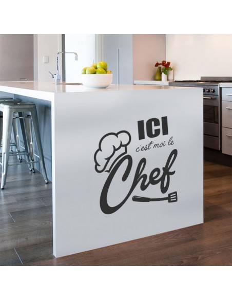 Sticker ici c'est moi le chef