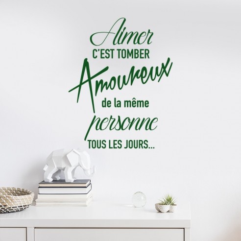 Sticker aimer c'est tomber amoureux