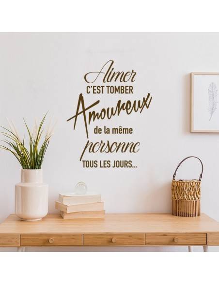 Sticker aimer c'est tomber amoureux