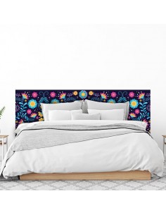 Sticker tête lit florale