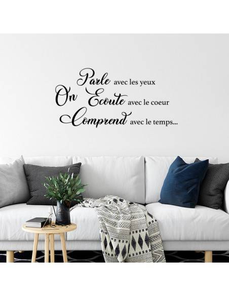 Sticker citation on parle, on écoute...