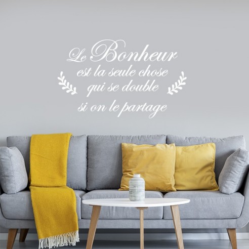 Sticker citation bonheur