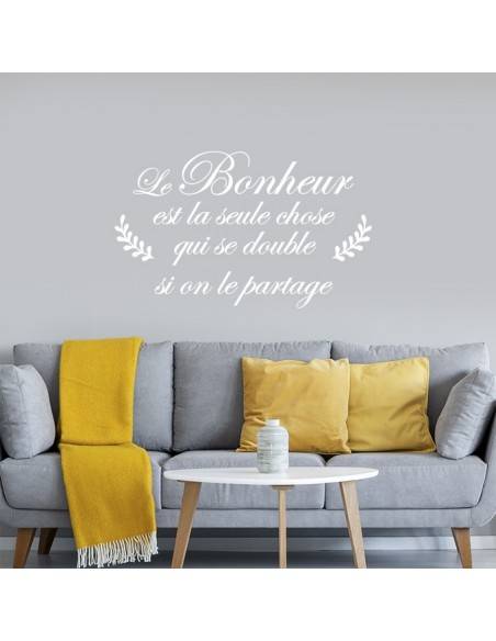 Sticker citation bonheur