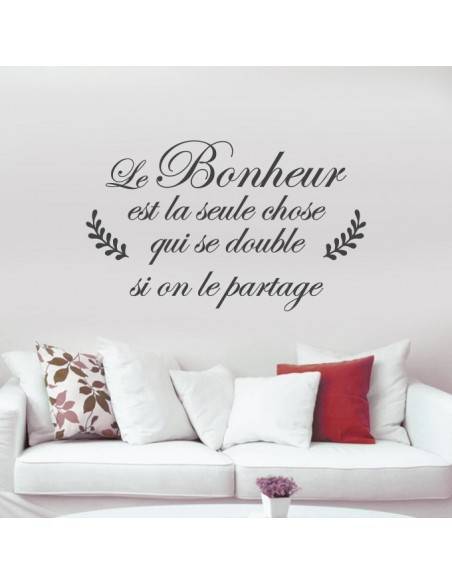 Sticker citation bonheur