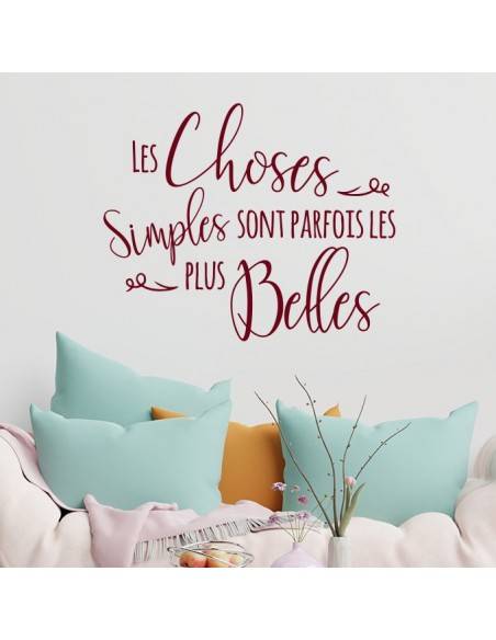 Sticker les choses simples sont souvent les plus belles