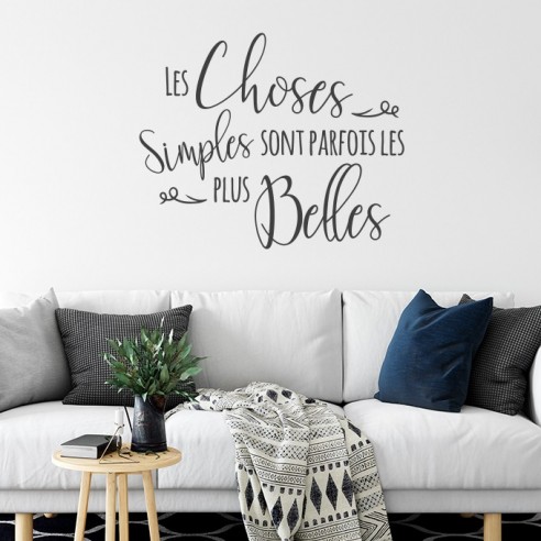 Sticker les choses simples sont souvent les plus belles