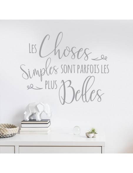Sticker les choses simples sont souvent les plus belles