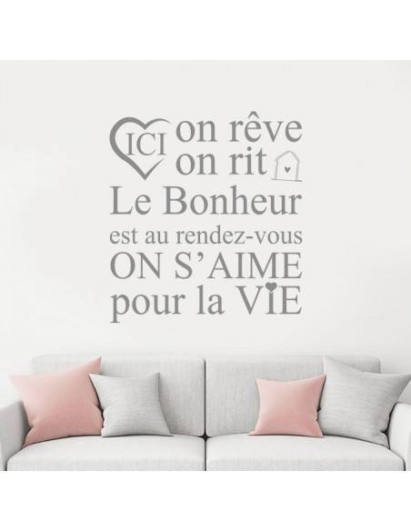 Sticker ici on rêve, on rit