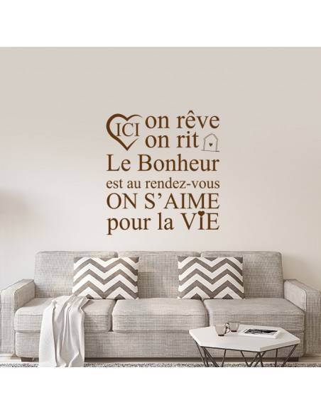 Sticker ici on rêve, on rit