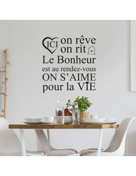 Sticker ici on rêve, on rit
