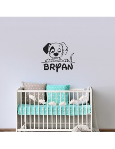 Sticker 101 dalmatiens prénom personnalisé 2