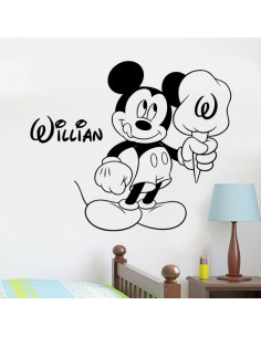 Sticker Mickey personnalisé avec prénomn