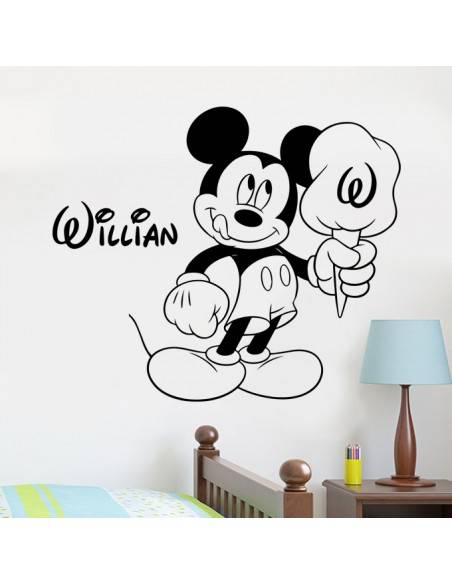 Sticker Mickey personnalisé avec prénomn