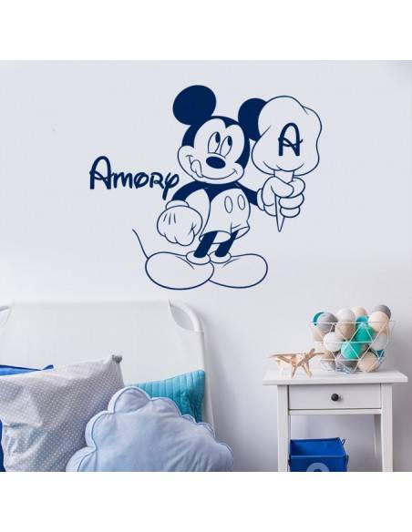 Sticker Mickey personnalisé avec prénomn