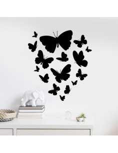 Sticker mural envolée de papillons 2