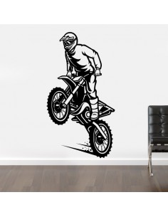 Sticker mural moto cross 2
