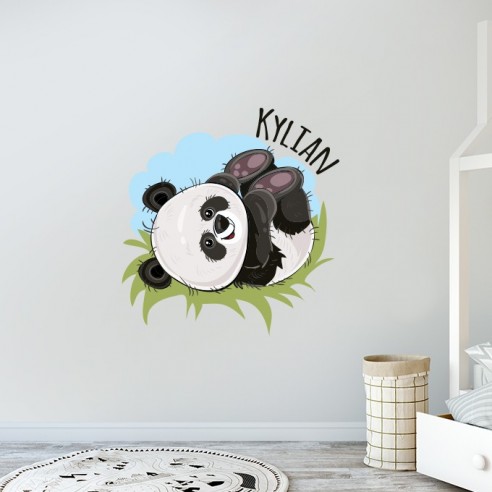 Stickers Panda Porte Chambre
