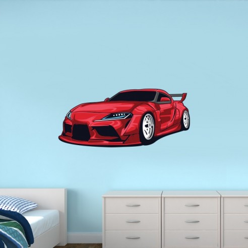Sticker voiture de sport